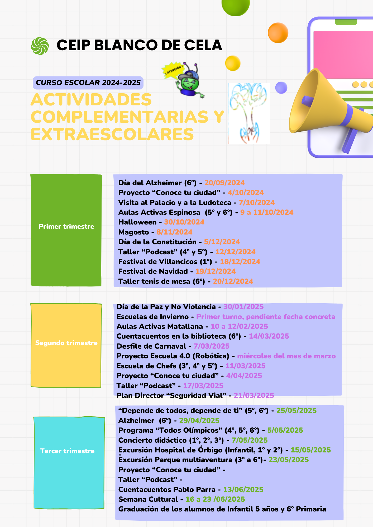 Actividades complementarias y extraescolares